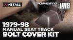 1979-1998 Mustang 5.0 Resto Manual Seat Track Bolt Cover Kit - Review & Install