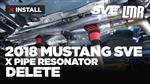 2015-2020 Mustang GT SVE Resonator Delete X-Pipe - Install & Sound Clips