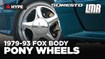 1979-1993 Fox Body Mustang 5.0 Resto 16" Pony Wheel - Silver & Chrome