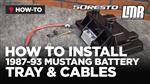 1987-1993 Mustang 5.0 Resto Battery Tray & Cable Kit - Install & Review