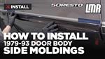 How To Install Fox Body Mustang Door Body Side Moldings (79-93)