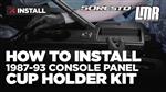 1987-1993 Fox Body Mustang 5.0 Resto Cup Holder Console Panel - Install & Review
