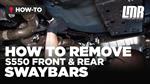 How To Remove S550 Mustang Front & Rear Sway Bars (2015-2022)