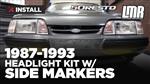 1987-1993 Mustang 5.0 Resto Factory Style Headlight Kit - Install & Review