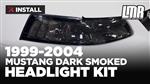 1999-2004 Mustang Dark Smoked Headlight Kit - Install & Review
