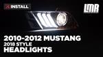 2010-2012 Mustang 2018 Style Headlight Install/Review