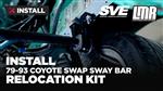SVE Fox Body Mustang Coyote Swap Sway Bar Relocation Kit (79-93) - Install