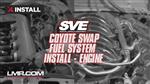 SVE Fuel System Engine Bay Install For Coyote Swap Fox Body Mustangs