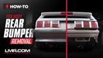How To Remove Fox Body Mustang Rear Bumper (1979-1993)