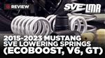 Mustang SVE Lowering Springs (2015-2023 EcoBoost, V6, GT)