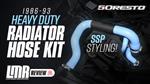 SSP-style Hoses for the Fox Body Mustang! 5.0 Resto Heavy-duty Silicone Radiator Hose Kit - Overview