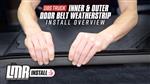 Ford OBS Bronco & Truck: Inner & Outer Door Belt Weatherstrip Kit - Install & Review