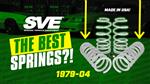 1979-2004 Fox Body, SN95, New Edge Mustang: SVE Progressive Rate Lowering Springs - Overview